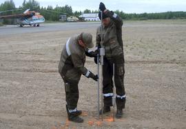 Measuring the soil bearing capacity